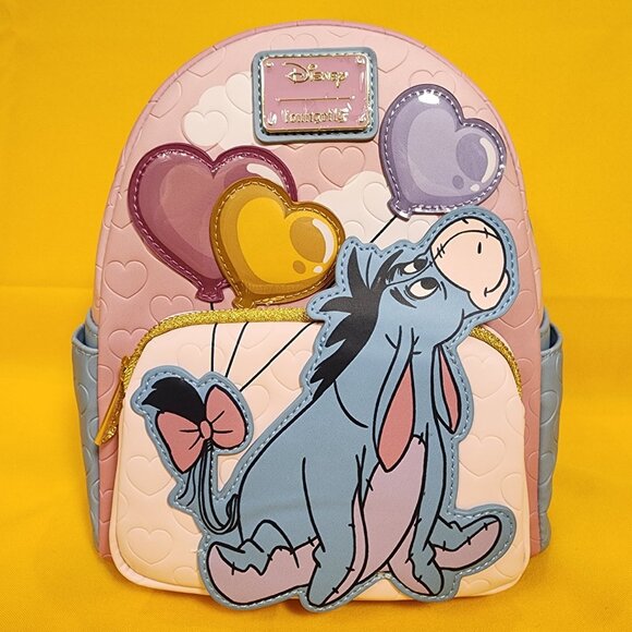 Loungefly Disney Eeyore Heart Balloons Valentines Winnie the Pooh Mini Backpack main image 4